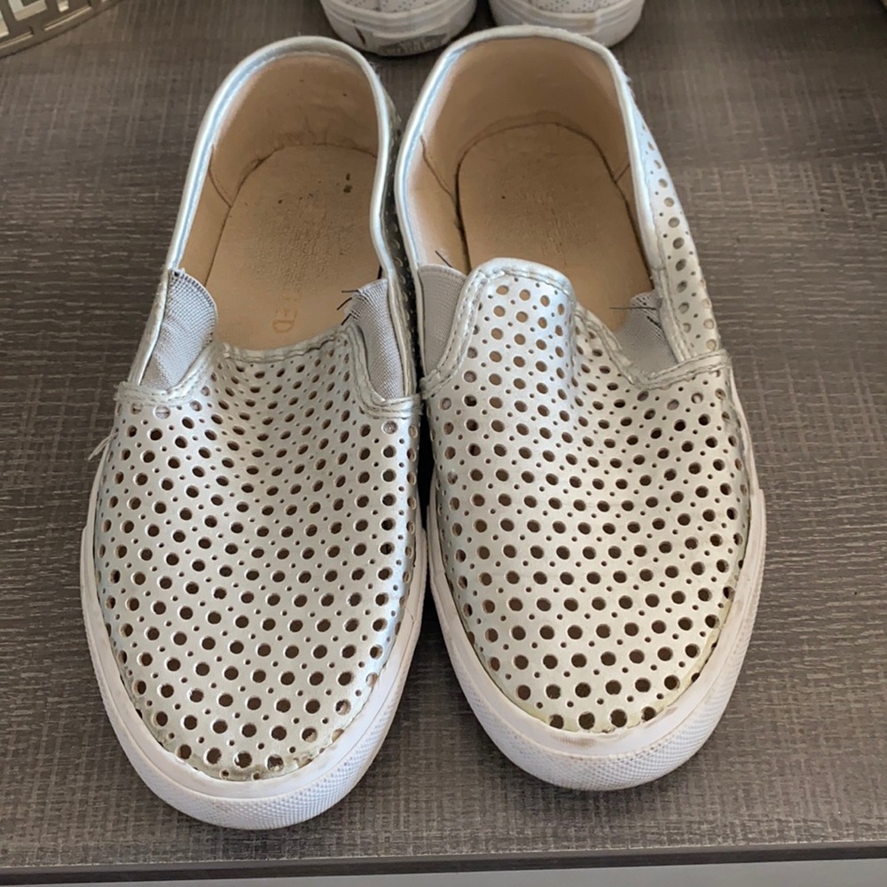 Silver Metallic Sneakers